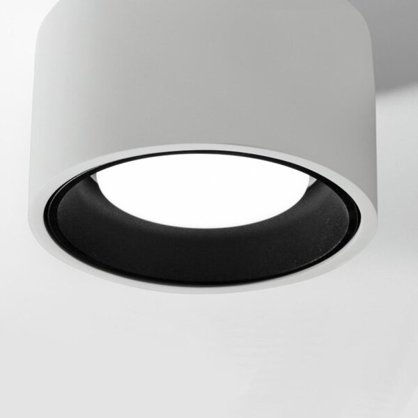 Plafoniera gesso sforzin illuminazione nasso tonda t422 gx53 led alluminio soffitto - Sforzin Illuminazione