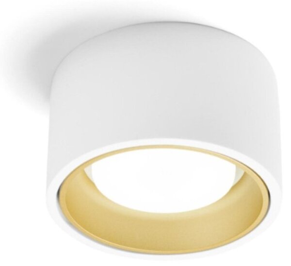 Plafoniera gesso sforzin illuminazione nasso tonda t424 gx53 led alluminio soffitto - Sforzin Illuminazione