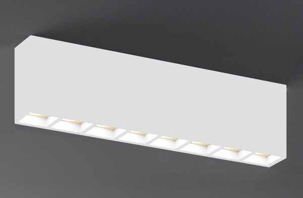 Plafoniera gesso lampadari bartalini aenil t8 gu10 led verniciabile moderno - Lampadari Bartalini Gesso