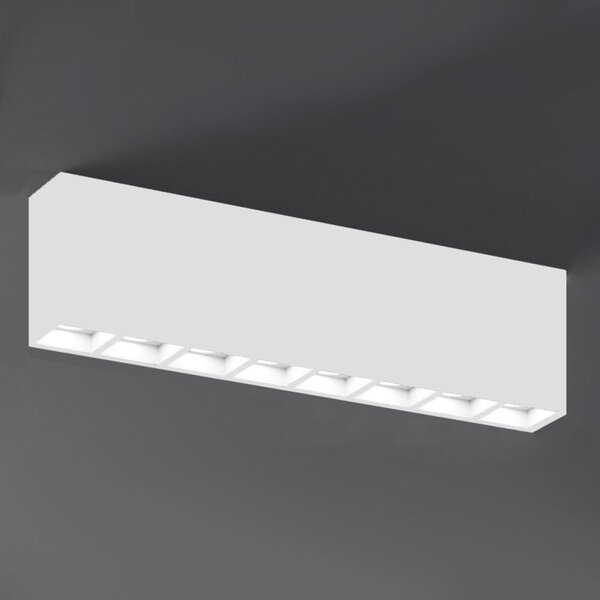Plafoniera gesso lampadari bartalini aenil t8 gu10 led verniciabile moderno - Lampadari Bartalini Gesso