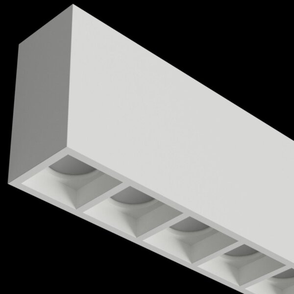 Plafoniera gesso lampadari bartalini aenil t8 gu10 led verniciabile moderno - Lampadari Bartalini Gesso