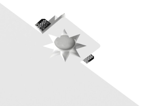 Faretto incasso lampadari bartalini rats 088 gu10 led gesso verniciabile - Lampadari Bartalini Gesso