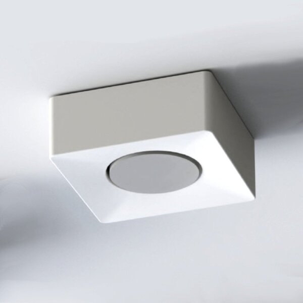 Plafoniera gesso lampadari bartalini ordauqs 1 gx53 led moderna verniciabile - Lampadari Bartalini Gesso