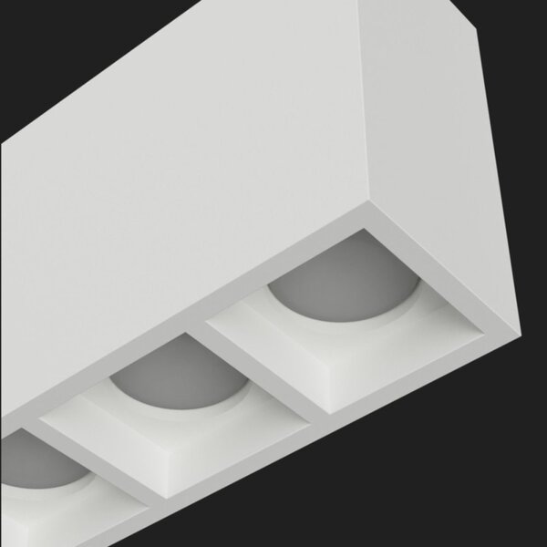 Plafoniera gesso lampadari bartalini aenil t4 gu10 led verniciabile moderno - Lampadari Bartalini Gesso