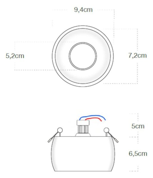 Faretto incasso lampadari bartalini dirbyh r gu10 led gesso verniciabile - Lampadari Bartalini Gesso