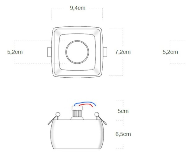 Faretto incasso lampadari bartalini dirbyh q gu10 led gesso verniciabile - Lampadari Bartalini Gesso