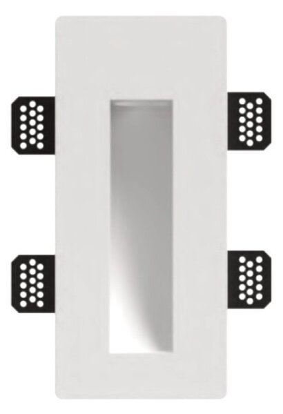 Segnapasso gesso lampadari bartalini ogaj 371 gu10 led parete verniciabile - Lampadari Bartalini Gesso