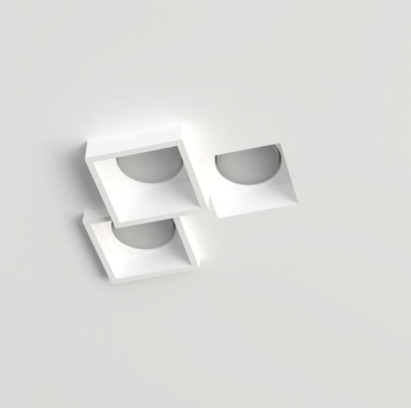 Faretto incasso lampadari bartalini obuc 3 fp43 gx53 led gesso verniciabile - Lampadari Bartalini Gesso