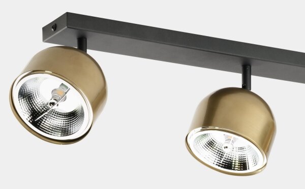 Faretto ALTEA 3xAR111 GU10/50W/230V oro/nero