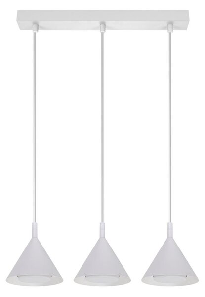 Brilagi - Lampadario sospeso su cavo CONE TRIPLE 3xGX53/15W/230V bianco