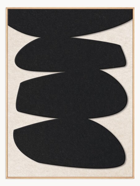 Quadro acustico incorniciato Stone Balance 1