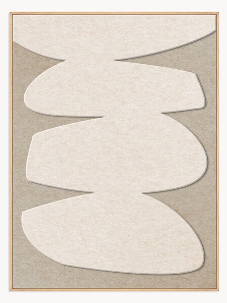 Quadro acustico incorniciato Stone Balance 1