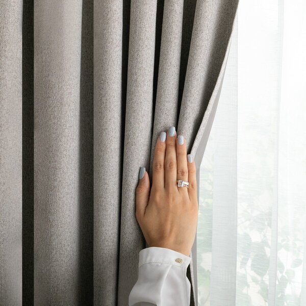 Tenda oscurante grigio tortora 140x250 cm Corita – Restilo