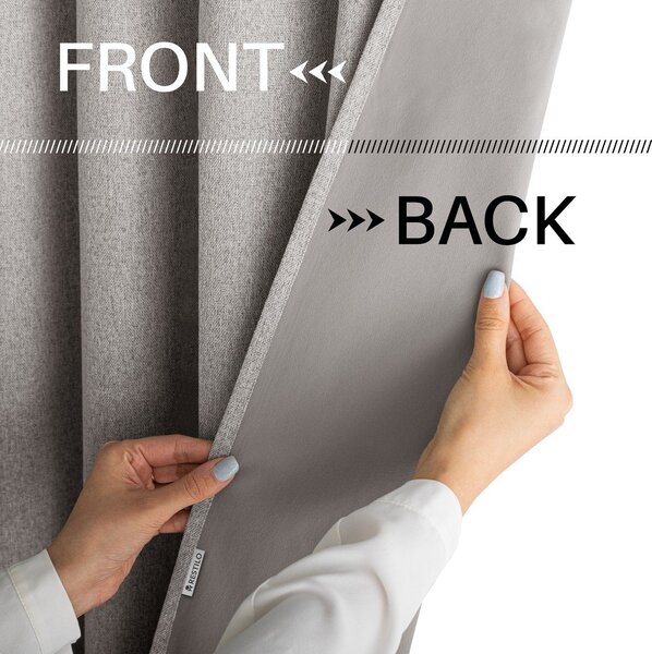 Tenda oscurante grigio tortora 140x250 cm Corita – Restilo