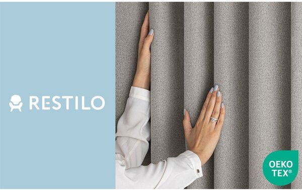 Tenda oscurante grigio tortora 140x250 cm Corita – Restilo