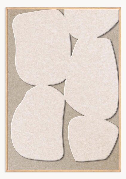 Quadro acustico incorniciato Stone Path 1