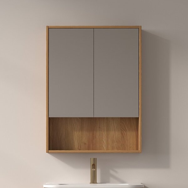 Specchio bagno contenitore 60 cm stile scandinavo | KAM-NORTH-60 - KAMALU