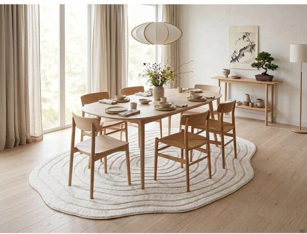 Tappeto crema 160x230 cm Pebble - ESTE