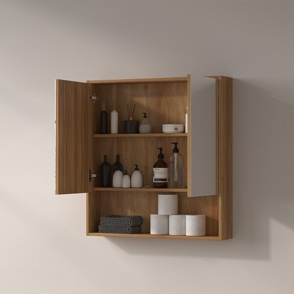 Specchio bagno contenitore 75 cm stile scandinavo | KAM-NORTH-75 - KAMALU