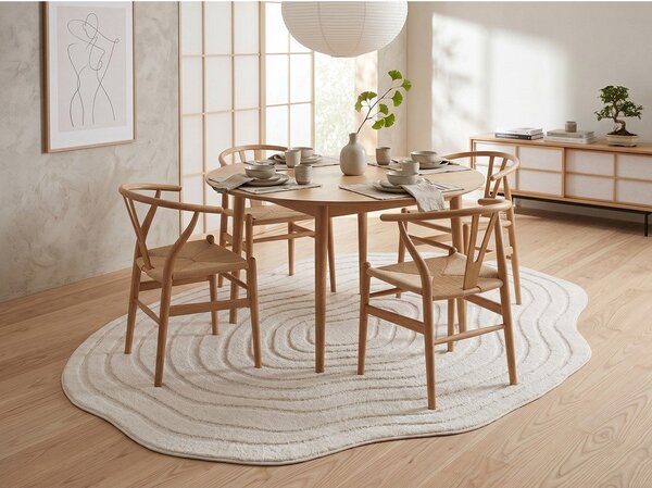 Tappeto crema 160x230 cm Pebble - ESTE