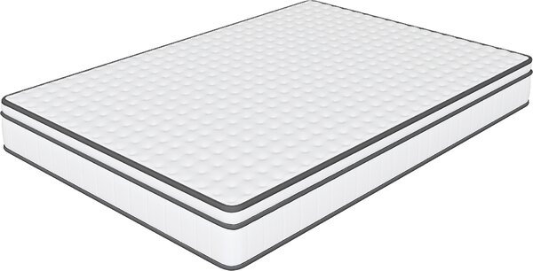 Materasso Fortuna Lai 90x200 a 7 zone di molleggio Materasso a molle insacchettate Materasso ortopedico a molle insacchettate di media consistenza (H3, 25 cm)