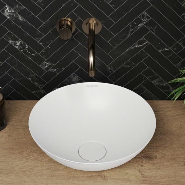 Kaldewei AVELLINO, lavabo da appoggio, modello 3204, diametro 36 cm