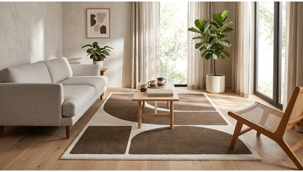 Tappeto marrone/crema 160x230 cm Arcade - ESTE
