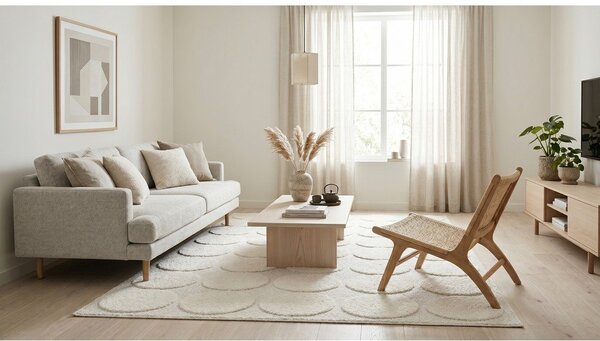 Tappeto crema 120x170 cm Bubble - ESTE