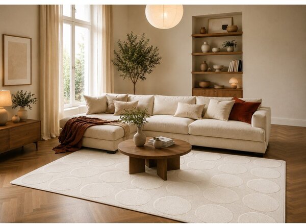 Tappeto crema 120x170 cm Bubble - ESTE