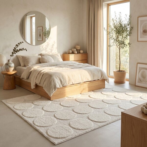 Tappeto crema 120x170 cm Bubble - ESTE