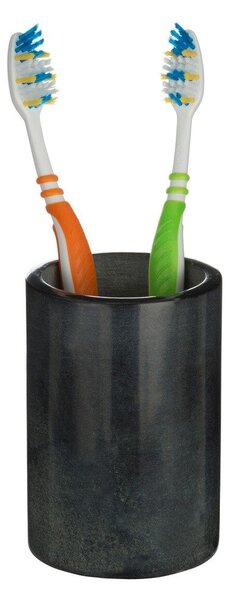 Portaspazzolino grigio scuro in pietra Kamal – Premier Housewares