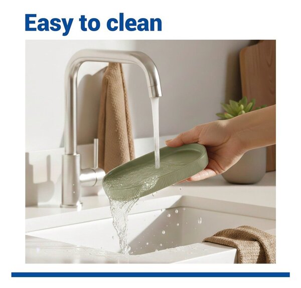 Organizer da bagno verde in ceramica Fablo – Wenko