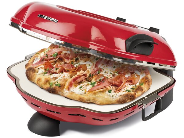 G3 Ferrari Forno Pizza Elettrico Potenza 1400 Watt con Pietra Refrattaria Temperatura 400C Timer - G1021702 Delizia Impero
