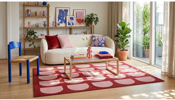 Tappeto rosso/rosa 160x230 cm Pomegranate - ESTE