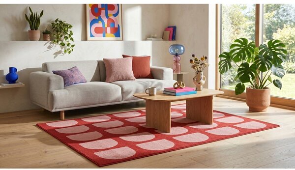 Tappeto rosso/rosa 160x230 cm Pomegranate - ESTE