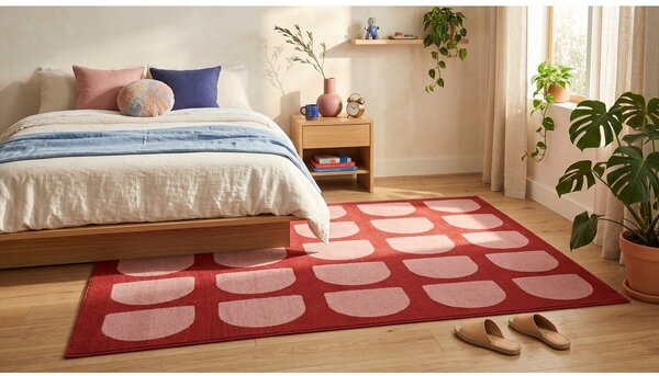 Tappeto rosso/rosa 160x230 cm Pomegranate - ESTE