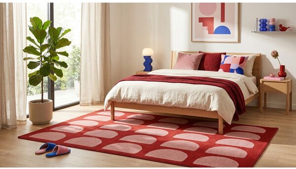 Tappeto rosso/rosa 160x230 cm Pomegranate - ESTE