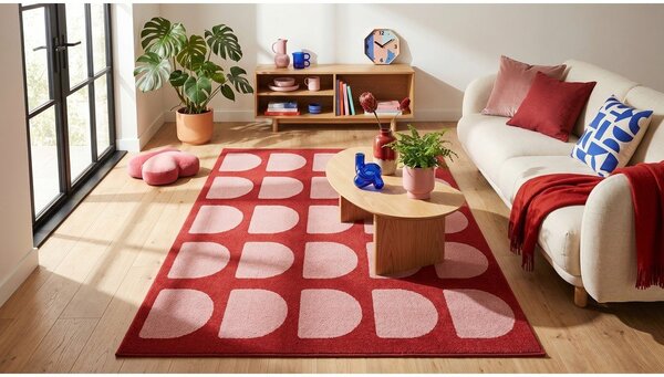 Tappeto rosso/rosa 160x230 cm Pomegranate - ESTE