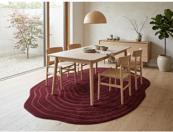 Tappeto bordeaux 160x230 cm Pebble - ESTE