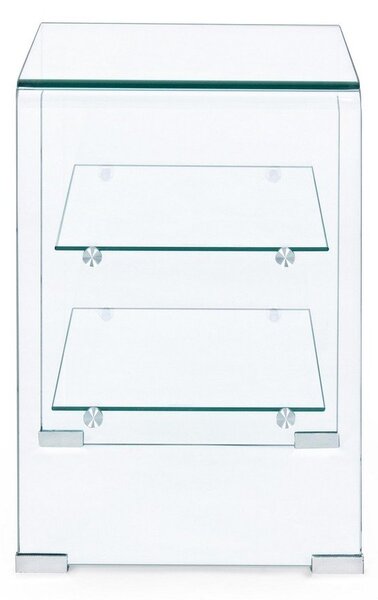 Tavolino in vetro 40x50 cm Iride – Bizzotto