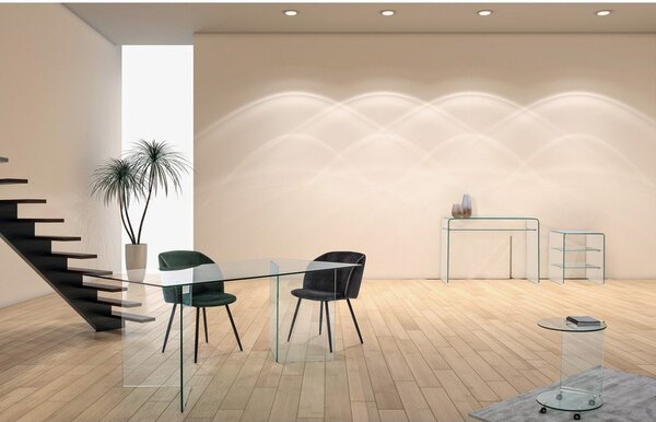 Tavolino in vetro 40x50 cm Iride – Bizzotto