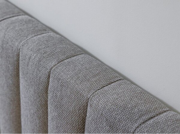 Letto matrimoniale grigio chiaro/naturale con griglia 160x200 cm Oceane - Bobochic Paris