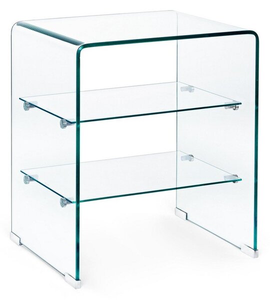Tavolino in vetro 40x50 cm Iride – Bizzotto