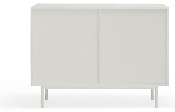Cassettiera bassa bianca effetto rovere 108x80 cm Sierra - Teulat