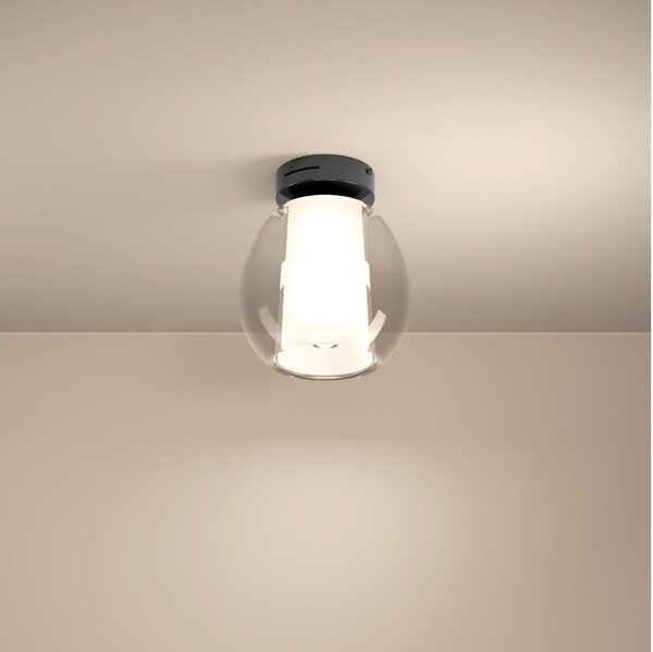 Eglo 390456 - Lampada da soffitto dimmerabile a LED MENORCA LED/5,5W/230V + LED/1,6W cromo + telecomando