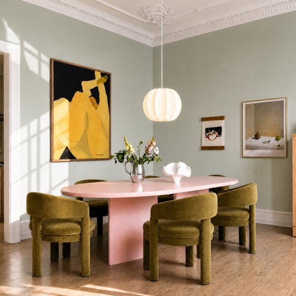Lampada a sospensione Lindby, Winslow, dimmerabile, Bianco, Soggiorno, Plastica, Scandinavo