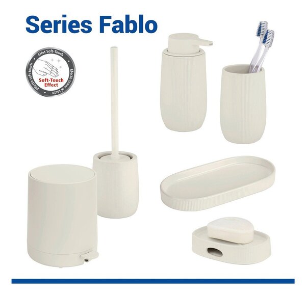 Portaspazzolino color crema in ceramica Fablo – Wenko
