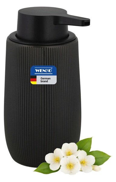 Dispenser per sapone nero in plastica 400 ml Fablo – Wenko
