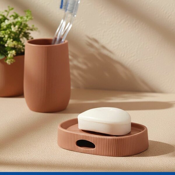 Portasaponetta marrone in ceramica Fablo – Wenko