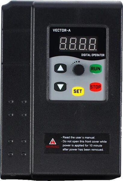 Inverter VFD, 3 fasi, 1,5/2,2 kW, intervallo di frequenza di uscita 0-999 Hz, numero di fasi di ingresso 3, numero di fasi di uscita 3